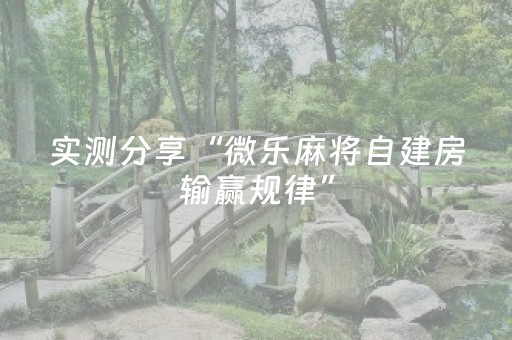 实测分享“微乐麻将自建房输赢规律”（详细透视教程）-哔哩哔哩