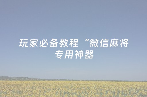 必看教程！“微信微乐麻将助赢神器购买”（详细辅助教程）-哔哩哔哩
