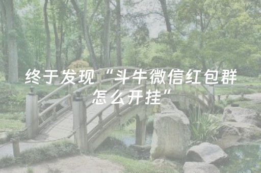 终于发现“斗牛微信红包群怎么开挂”（详细透视教程）-哔哩哔哩