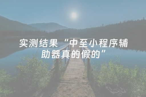 实测结果“中至小程序辅助器真的假的”（详细透视教程）-哔哩哔哩