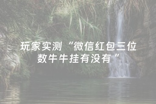 玩家实测“微信红包三位数牛牛挂有没有 ”（详细透视教程）-哔哩哔哩