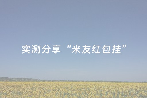 实测分享“米友红包挂”（详细透视教程）-哔哩哔哩