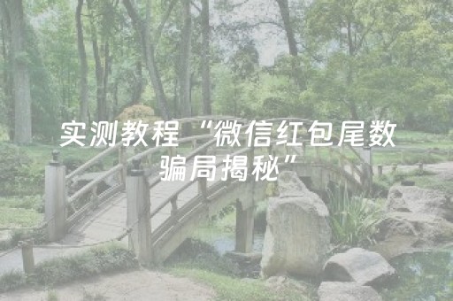 实测教程“微信红包尾数骗局揭秘”（详细透视教程）-哔哩哔哩