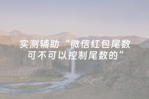 实测辅助“微信红包尾数可不可以控制尾数的”（详细透视教程）-哔哩哔哩