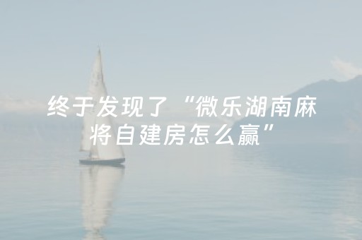 终于发现了“微乐湖南麻将自建房怎么赢”（详细透视教程）-哔哩哔哩