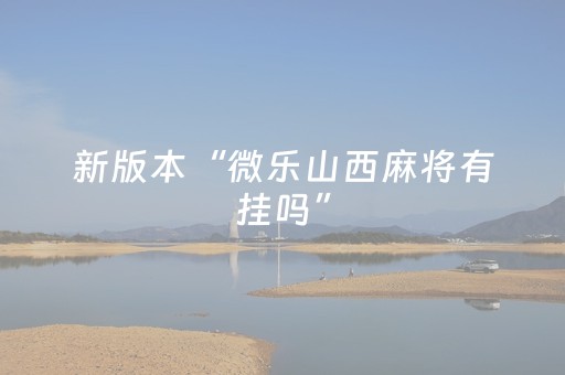 新版本“微乐山西麻将有挂吗”（详细透视教程）-哔哩哔哩