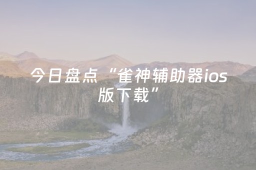 今日盘点“雀神辅助器ios版下载”（详细透视教程）-哔哩哔哩