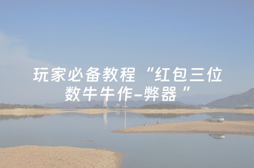 玩家必备教程“红包三位数牛牛作-弊器 ”（详细透视教程）-哔哩哔哩