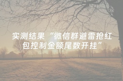 实测结果“微信群避雷抢红包控制金额尾数开挂”（详细透视教程）-哔哩哔哩