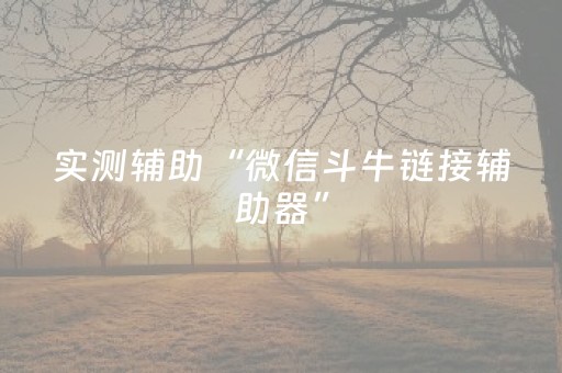 实测辅助“微信斗牛链接辅助器”（详细透视教程）-哔哩哔哩