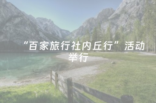 “百家旅行社内丘行”活动举行
