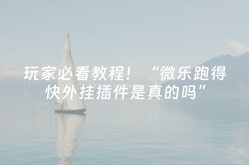 玩家必看教程！“微乐跑得快外挂插件是真的吗”（详细辅助教程）-哔哩哔哩