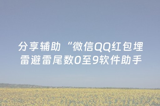 分享辅助“微信QQ红包埋雷避雷尾数0至9软件助手”（详细透视教程）-哔哩哔哩