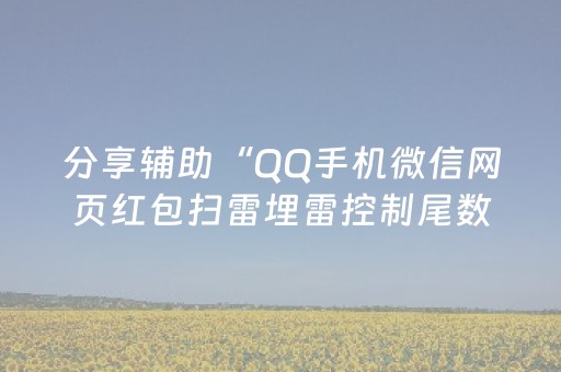 分享辅助“QQ手机微信网页红包扫雷埋雷控制尾数”（详细透视教程）-哔哩哔哩