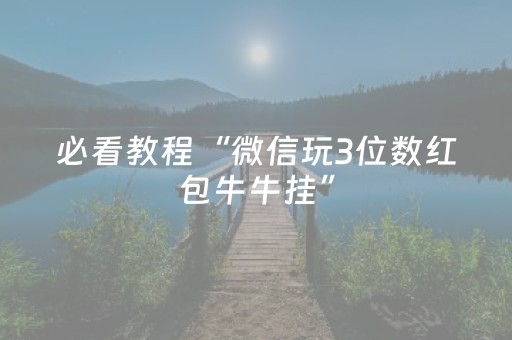 必看教程“微信玩3位数红包牛牛挂”（详细透视教程）-哔哩哔哩