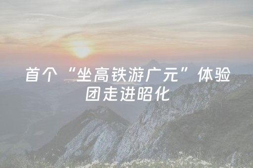 首个“坐高铁游广元”体验团走进昭化