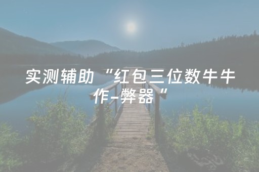 实测辅助“红包三位数牛牛作-弊器 ”（详细透视教程）-哔哩哔哩