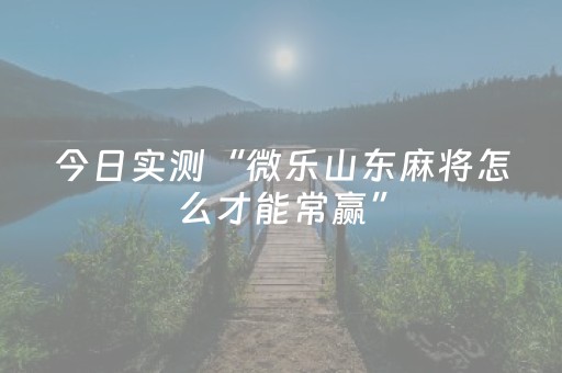 今日实测“微信小程序微乐麻将怎么能赢”（详细开挂教程）-哔哩哔哩