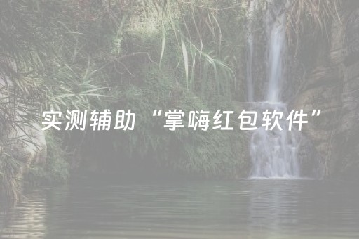 实测辅助“掌嗨红包软件”（详细透视教程）-哔哩哔哩