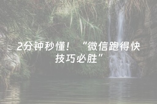 2分钟秒懂！“微信跑得快技巧必胜”（详细辅助教程）-哔哩哔哩