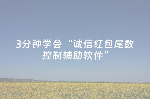 3分钟学会“诚信红包尾数控制辅助软件”（详细透视教程）-哔哩哔哩