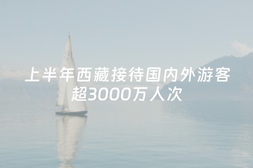 上半年西藏接待国内外游客超3000万人次，同比增长11.7%