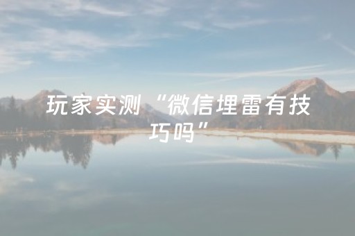 玩家实测“微信埋雷有技巧吗”（详细透视教程）-哔哩哔哩