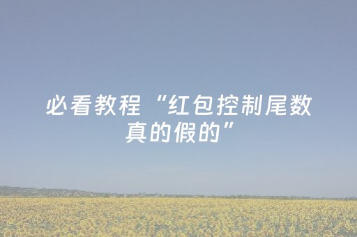必看教程“红包控制尾数真的假的”（详细透视教程）-哔哩哔哩