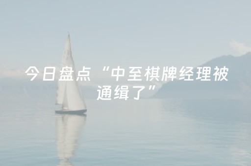 今日盘点“中至棋牌经理被通缉了”（详细辅助教程）-哔哩哔哩