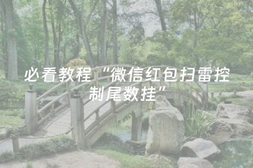 必看教程“微信红包扫雷控制尾数挂”（详细透视教程）-哔哩哔哩