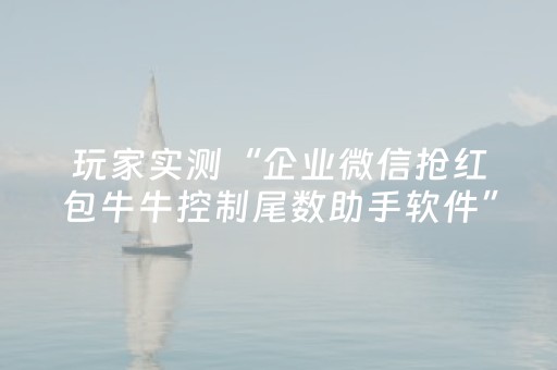 玩家实测“企业微信抢红包牛牛控制尾数助手软件”（详细透视教程）-哔哩哔哩