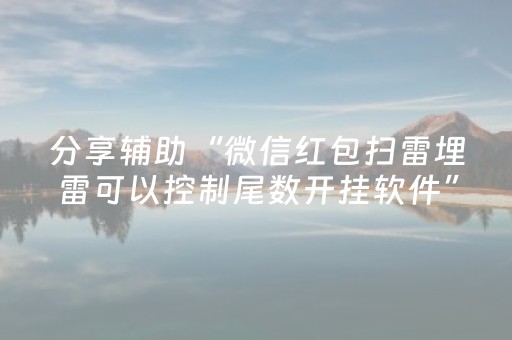 分享辅助“微信红包扫雷埋雷可以控制尾数开挂软件”（详细透视教程）-哔哩哔哩