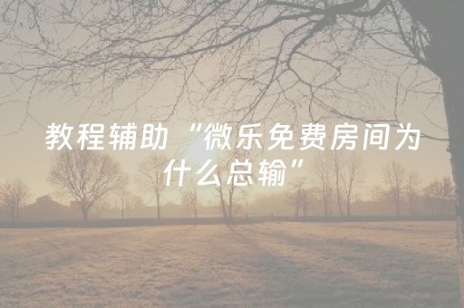 教程辅助“微乐免费房间为什么总输”（详细透视教程）-哔哩哔哩