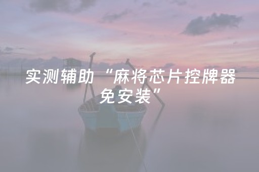 实测辅助“麻将芯片控牌器免安装”（详细透视教程）-哔哩哔哩