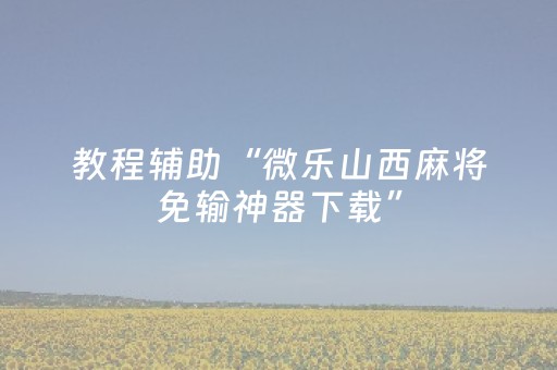 教程辅助“微乐山西麻将免输神器下载”（详细透视教程）-哔哩哔哩