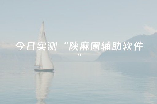 今日实测“陕麻圈辅助软件”（详细透视教程）-哔哩哔哩