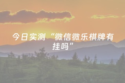 今日实测“微信微乐棋牌有挂吗”（详细透视教程）-哔哩哔哩