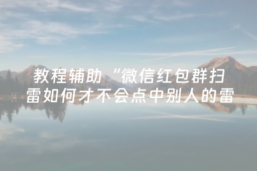 教程辅助“微信红包群扫雷如何才不会点中别人的雷”（详细透视教程）-哔哩哔哩