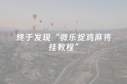 终于发现“微乐捉鸡麻将挂教程”（详细透视教程）-哔哩哔哩