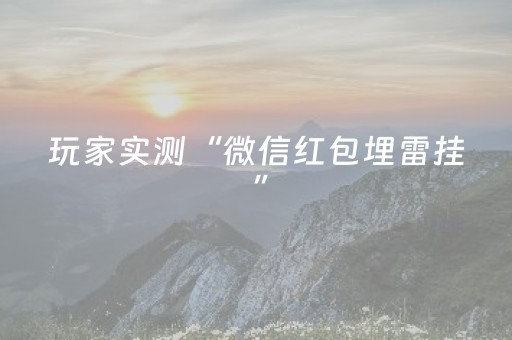 玩家实测“微信红包埋雷挂 ”（详细透视教程）-哔哩哔哩