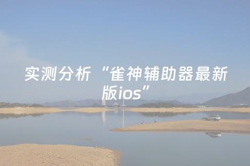 实测分析“雀神辅助器最新版ios”（详细透视教程）-哔哩哔哩