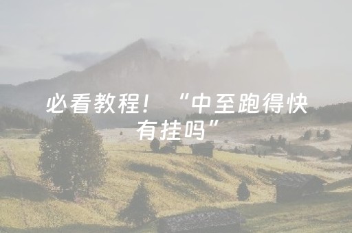 必看教程！“中至跑得快有挂吗”（详细辅助教程）-哔哩哔哩