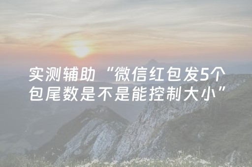 实测辅助“微信红包发5个包尾数是不是能控制大小”（详细透视教程）-哔哩哔哩
