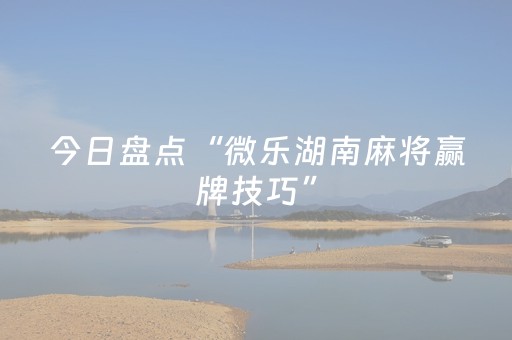 今日盘点“微乐湖南麻将赢牌技巧”（详细辅助教程）-哔哩哔哩