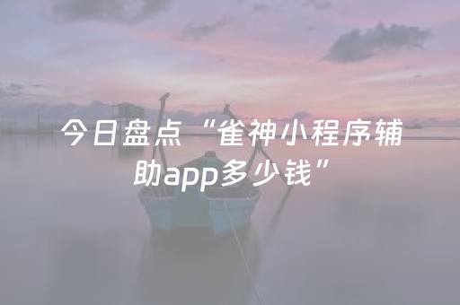 今日盘点“雀神小程序辅助app多少钱”（详细开挂教程）-哔哩哔哩