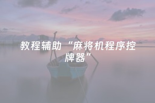 教程辅助“麻将机程序控牌器”（详细透视教程）-哔哩哔哩