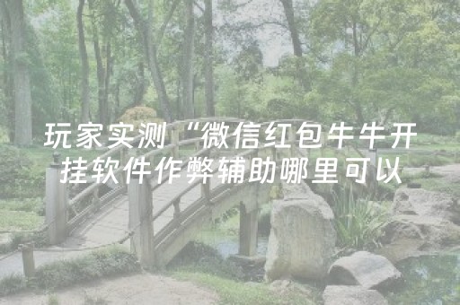 玩家实测“微信红包牛牛开挂软件作弊辅助哪里可以买”（详细透视教程）-哔哩哔哩