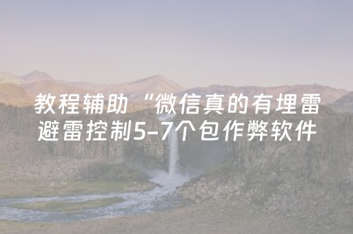 教程辅助“微信真的有埋雷避雷控制5-7个包作弊软件”（详细透视教程）-哔哩哔哩
