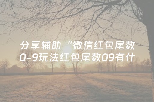 分享辅助“微信红包尾数0-9玩法红包尾数09有什么技巧吗”（详细透视教程）-哔哩哔哩