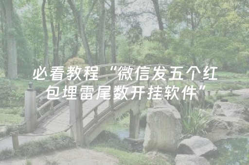 必看教程“微信发五个红包埋雷尾数开挂软件”（详细透视教程）-哔哩哔哩